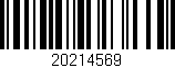 Código de barras (EAN, GTIN, SKU, ISBN): '20214569'