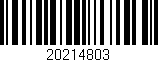 Código de barras (EAN, GTIN, SKU, ISBN): '20214803'