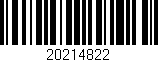 Código de barras (EAN, GTIN, SKU, ISBN): '20214822'