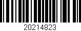 Código de barras (EAN, GTIN, SKU, ISBN): '20214823'
