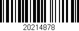 Código de barras (EAN, GTIN, SKU, ISBN): '20214878'