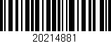 Código de barras (EAN, GTIN, SKU, ISBN): '20214881'