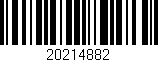Código de barras (EAN, GTIN, SKU, ISBN): '20214882'