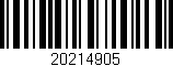 Código de barras (EAN, GTIN, SKU, ISBN): '20214905'