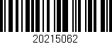 Código de barras (EAN, GTIN, SKU, ISBN): '20215062'