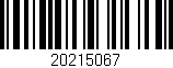 Código de barras (EAN, GTIN, SKU, ISBN): '20215067'