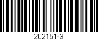 Código de barras (EAN, GTIN, SKU, ISBN): '202151-3'