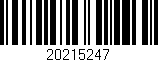Código de barras (EAN, GTIN, SKU, ISBN): '20215247'
