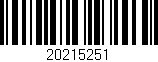 Código de barras (EAN, GTIN, SKU, ISBN): '20215251'