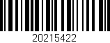 Código de barras (EAN, GTIN, SKU, ISBN): '20215422'