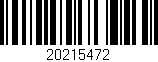 Código de barras (EAN, GTIN, SKU, ISBN): '20215472'