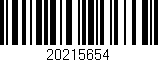 Código de barras (EAN, GTIN, SKU, ISBN): '20215654'
