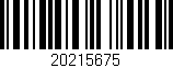 Código de barras (EAN, GTIN, SKU, ISBN): '20215675'