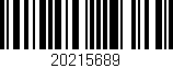Código de barras (EAN, GTIN, SKU, ISBN): '20215689'