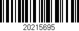 Código de barras (EAN, GTIN, SKU, ISBN): '20215695'