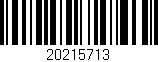 Código de barras (EAN, GTIN, SKU, ISBN): '20215713'