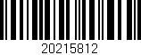 Código de barras (EAN, GTIN, SKU, ISBN): '20215812'