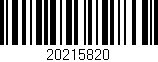 Código de barras (EAN, GTIN, SKU, ISBN): '20215820'