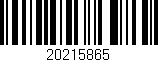 Código de barras (EAN, GTIN, SKU, ISBN): '20215865'