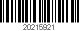 Código de barras (EAN, GTIN, SKU, ISBN): '20215921'
