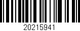 Código de barras (EAN, GTIN, SKU, ISBN): '20215941'