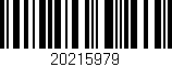 Código de barras (EAN, GTIN, SKU, ISBN): '20215979'