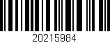 Código de barras (EAN, GTIN, SKU, ISBN): '20215984'
