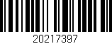 Código de barras (EAN, GTIN, SKU, ISBN): '20217397'