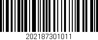 Código de barras (EAN, GTIN, SKU, ISBN): '202187301011'