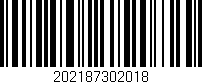 Código de barras (EAN, GTIN, SKU, ISBN): '202187302018'