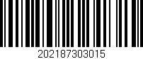 Código de barras (EAN, GTIN, SKU, ISBN): '202187303015'