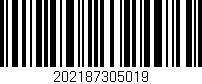 Código de barras (EAN, GTIN, SKU, ISBN): '202187305019'