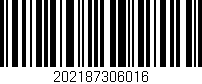 Código de barras (EAN, GTIN, SKU, ISBN): '202187306016'