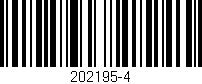 Código de barras (EAN, GTIN, SKU, ISBN): '202195-4'