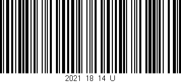 Código de barras (EAN, GTIN, SKU, ISBN): '2021_18_14_U'