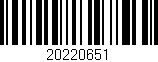 Código de barras (EAN, GTIN, SKU, ISBN): '20220651'