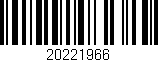 Código de barras (EAN, GTIN, SKU, ISBN): '20221966'