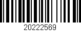 Código de barras (EAN, GTIN, SKU, ISBN): '20222569'