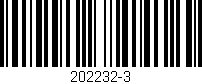 Código de barras (EAN, GTIN, SKU, ISBN): '202232-3'
