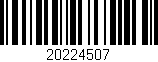 Código de barras (EAN, GTIN, SKU, ISBN): '20224507'