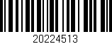 Código de barras (EAN, GTIN, SKU, ISBN): '20224513'