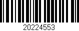 Código de barras (EAN, GTIN, SKU, ISBN): '20224553'