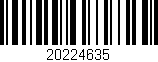 Código de barras (EAN, GTIN, SKU, ISBN): '20224635'