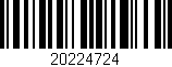 Código de barras (EAN, GTIN, SKU, ISBN): '20224724'