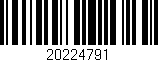 Código de barras (EAN, GTIN, SKU, ISBN): '20224791'