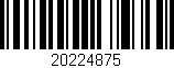Código de barras (EAN, GTIN, SKU, ISBN): '20224875'