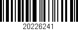 Código de barras (EAN, GTIN, SKU, ISBN): '20226241'