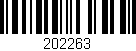 Código de barras (EAN, GTIN, SKU, ISBN): '202263'
