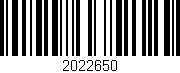 Código de barras (EAN, GTIN, SKU, ISBN): '2022650'
