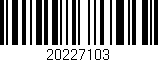 Código de barras (EAN, GTIN, SKU, ISBN): '20227103'
